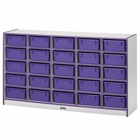 RAINBOW ACCENTS Purple TRUEdge Gray Laminate Storage Cabinet - 4025JCWW004 60 x 15'' x 35 1/2'' 5314025004